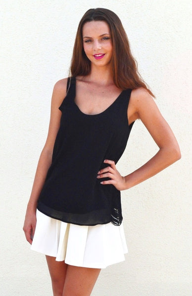 Tassel Intervention Top - Black