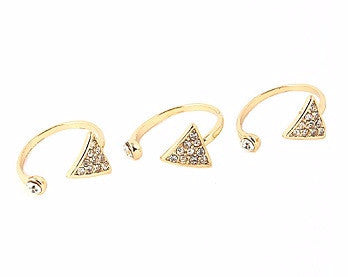 Three Triangular Ring Set